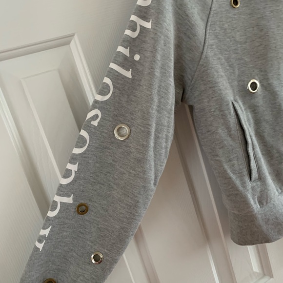 Philosophy hooded French terry shirt S - Picture 3 of 4